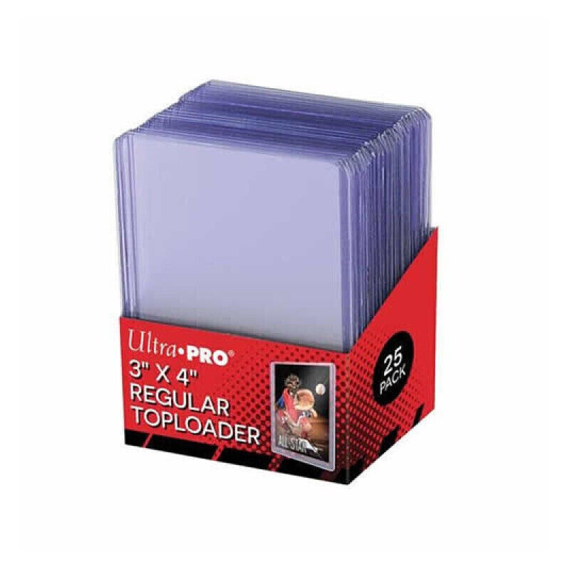 Ultra Pro Toploaders Clear Hard Card Sleeves Rigid Top Loader 3"x4"