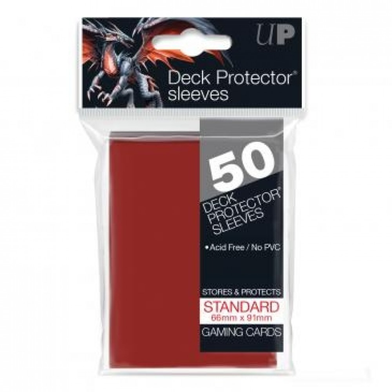 Ultra Pro Standard Size Deck Protectors in Red