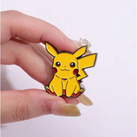 Pikachu Enamel Brooch with Metal Brooch Pin